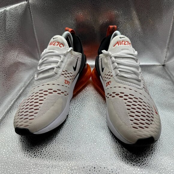 Size 8 Nike‎ Air Max 270 White Mantra Orange Womens Running Shoes DZ4439-100 - Picture 4 of 9